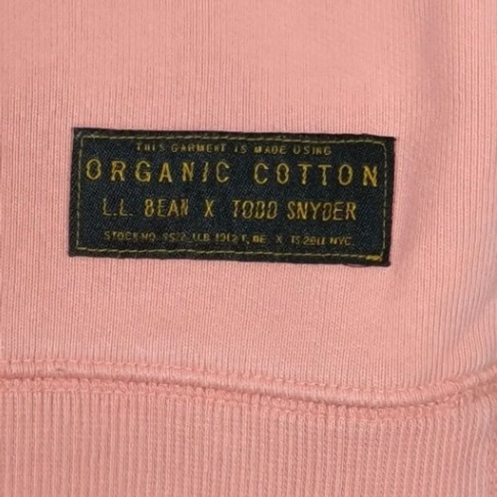 LL Bean x Todd Snyder Maine Map Short Sleeve Sweatshirt Pink Mens Medium Organic